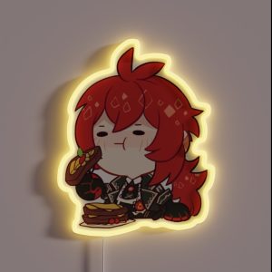 Genshin Impact Diluc RGB Neon Sign Genshin Impact Diluc RGB Neon Sign