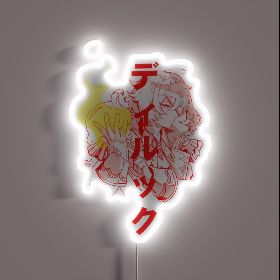 Genshin Impact Diluc RGB Neon Sign Genshin Impact Diluc RGB Neon Sign