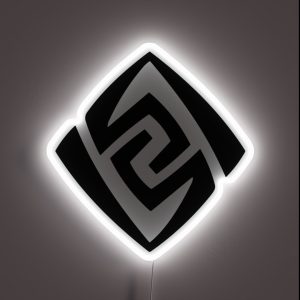 Genshin Impact Geo Element Symbol RGB Neon Sign Genshin Impact Geo Element Symbol RGB Neon Sign
