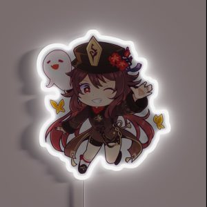 Genshin Impact Hu Tao Chibi RGB Neon Sign Genshin Impact Hu Tao Chibi RGB Neon Sign