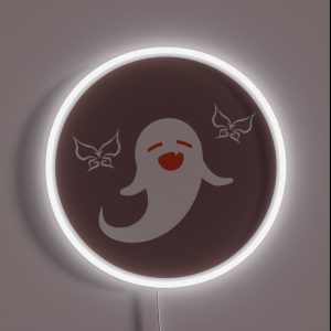 Genshin Impact Hu Tao Spirit Ghost Art RGB Neon Sign