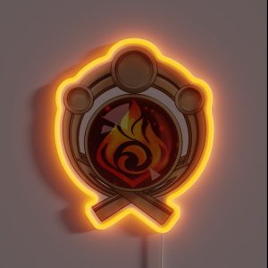 Genshin Impact Inazuma Pyro Vision RGB Neon Sign