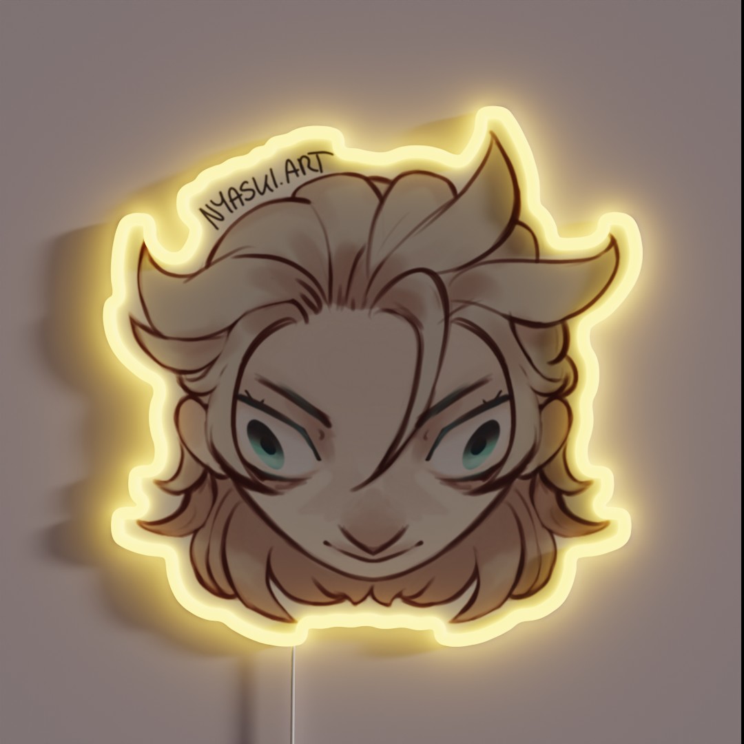 Genshin Impact Insane Albedo RGB Neon Sign Genshin Impact Insane Albedo RGB Neon Sign