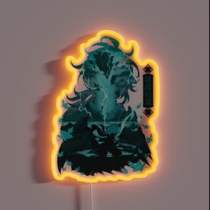 GENSHIN IMPACT KAEDEHARA KAZUHA NEGATIVE SPACE RGB Neon Sign