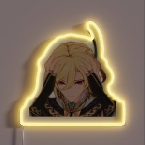 Genshin Impact Kaveh Head In Hands RGB Neon Sign