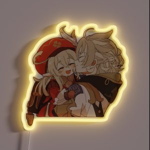 Genshin Impact Klee And Albedo RGB Neon Sign