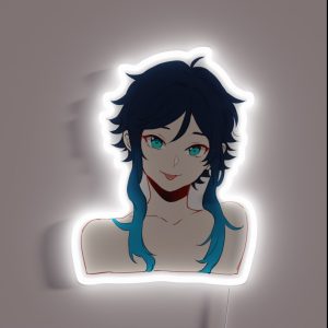 Genshin Impact Long Hair Venti RGB Neon Sign
