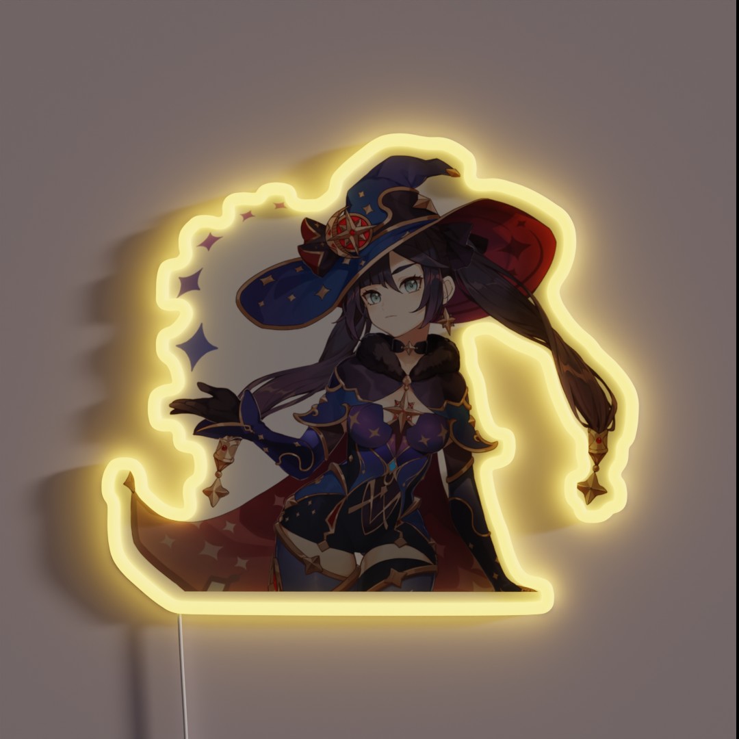 Genshin Impact Mona Megistus RGB Neon Sign Genshin Impact Mona Megistus RGB Neon Sign
