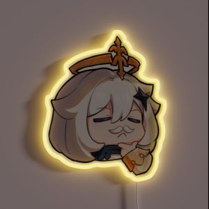 Genshin Impact Mustache Paimon RGB Neon Sign