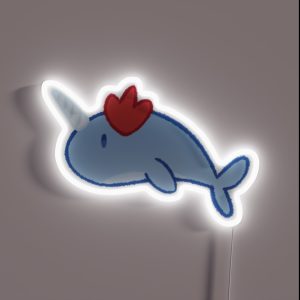 Genshin Impact Narwhal Childe Tartaglia RGB Neon Sign Genshin Impact Narwhal Childe Tartaglia RGB Neon Sign