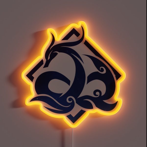 Genshin Impact Neuvillette Emblem RGB Neon Sign