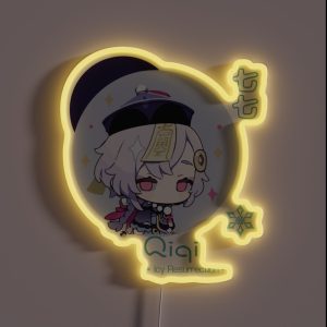 Genshin Impact Qiqi Icy Resurrection RGB Neon Sign