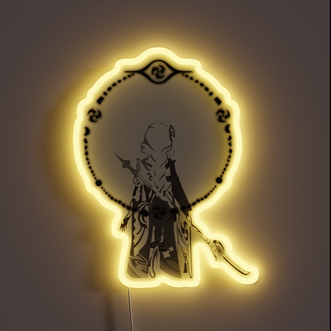 Genshin Impact Raiden Shogun Baal RGB Neon Sign Genshin Impact Raiden Shogun Baal RGB Neon Sign