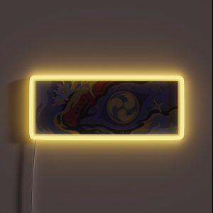 GENSHIN IMPACT RAIDEN SHOGUN BANNER RGB Neon Sign