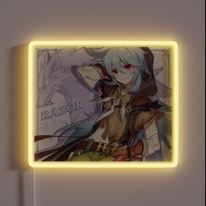 Genshin Impact Razor Birthday Official Artwork 2020 RGB Neon Sign
