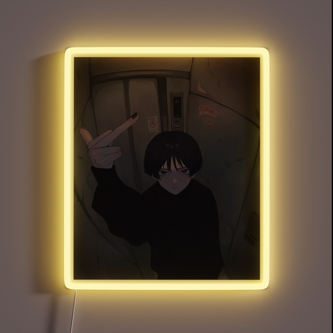 Genshin Impact Scaramouche RGB Neon Sign Genshin Impact Scaramouche RGB Neon Sign