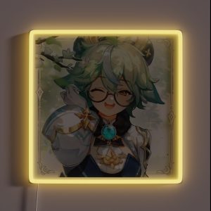 Genshin Impact Sucrose Birthday Official Artwork 2020 RGB Neon Sign Genshin Impact Sucrose Birthday Official Artwork 2020 RGB Neon Sign