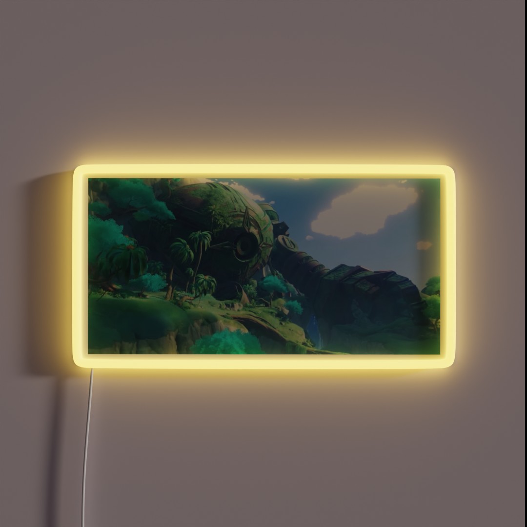 Genshin Impact Sumeru Map RGB Neon Sign Genshin Impact Sumeru Map RGB Neon Sign