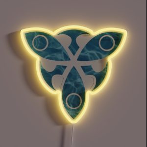 Genshin Impact Tartaglia Childe Riptide Mark RGB Neon Sign Genshin Impact Tartaglia Childe Riptide Mark RGB Neon Sign