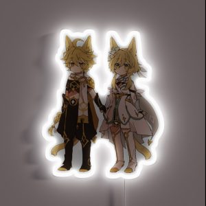 Genshin Impact The Travellers RGB Neon Sign