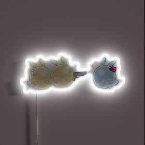 Genshin Impact Traveler And Childe Seelies RGB Neon Sign Genshin Impact Traveler And Childe Seelies RGB Neon Sign