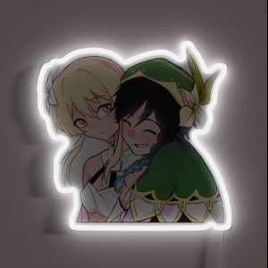 Genshin Impact Venti And Lumine RGB Neon Sign