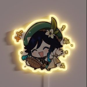 Genshin Impact Venti Chibi RGB Neon Sign Genshin Impact Venti Chibi RGB Neon Sign