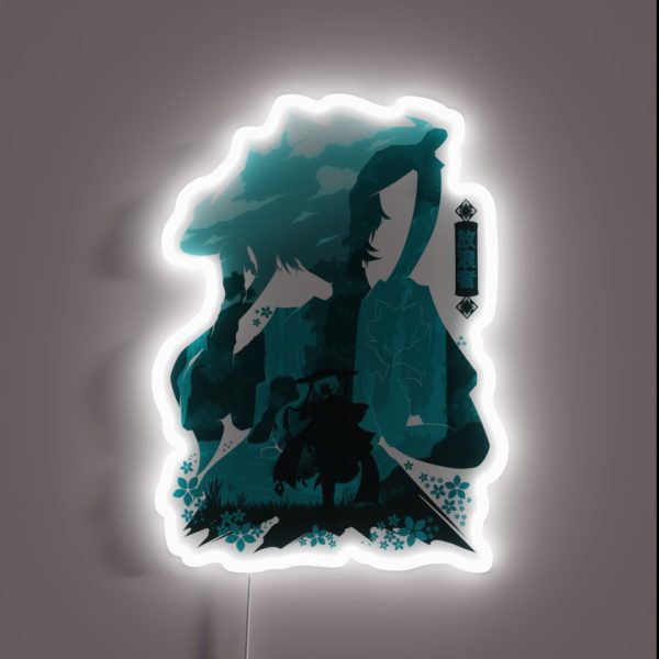 GENSHIN IMPACT WANDERER NEGATIVE SPACE RGB Neon Sign
