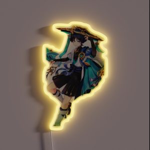 Genshin Impact Wanderer Scaramouche RGB Neon Sign