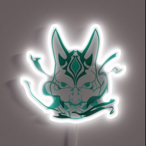 Genshin Impact Xiao Mask RGB Neon Sign Genshin Impact Xiao Mask RGB Neon Sign