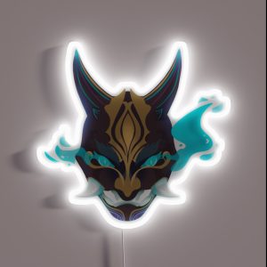 Genshin Impact Xiao Mask RGB Neon Sign