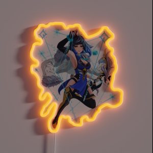 GENSHIN IMPACT YELAN VALLEY ORCHID RGB Neon Sign