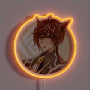 Genshin Impact Zhongli RGB Neon Sign