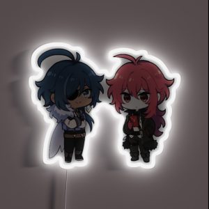 Genshin Kaeya And Diluc RGB Neon Sign Genshin Kaeya And Diluc RGB Neon Sign