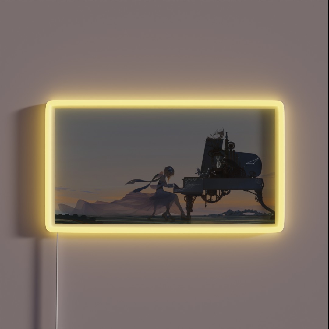 Genshin Traveler Lumine RGB Neon Sign Genshin Traveler Lumine RGB Neon Sign