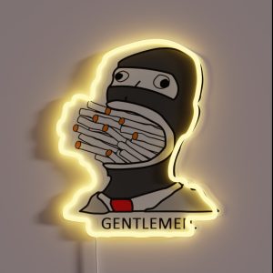 Gentlemen TF2 Spy RGB Neon Sign