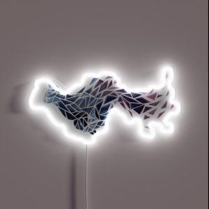 Geometric Cat RGB Neon Sign Geometric Cat RGB Neon Sign