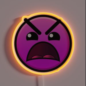 Geometry Dash Insane RGB Neon Sign