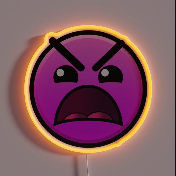 Geometry Dash Insane RGB Neon Sign