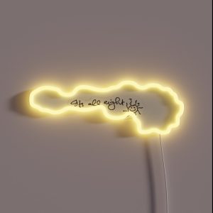 George Harrison Handwriting Here Comes The Sun RGB Neon Sign