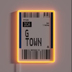 Georgetown University RGB Neon Sign Georgetown University RGB Neon Sign