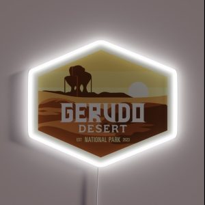 Gerudo Desert National Park RGB Neon Sign
