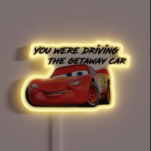 Getaway Race Car Taylor RGB Neon Sign