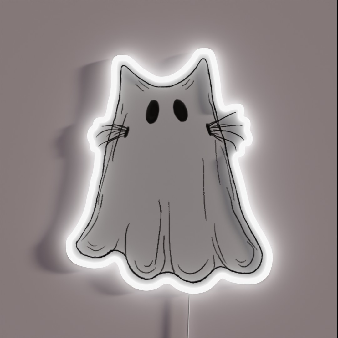 Ghost Cat RGB Neon Sign Ghost Cat RGB Neon Sign