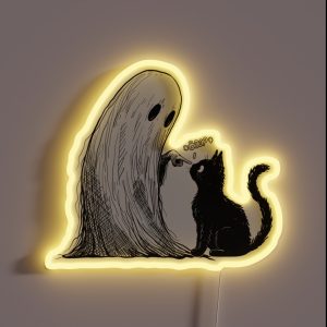 Ghost Doing A Boop RGB Neon Sign