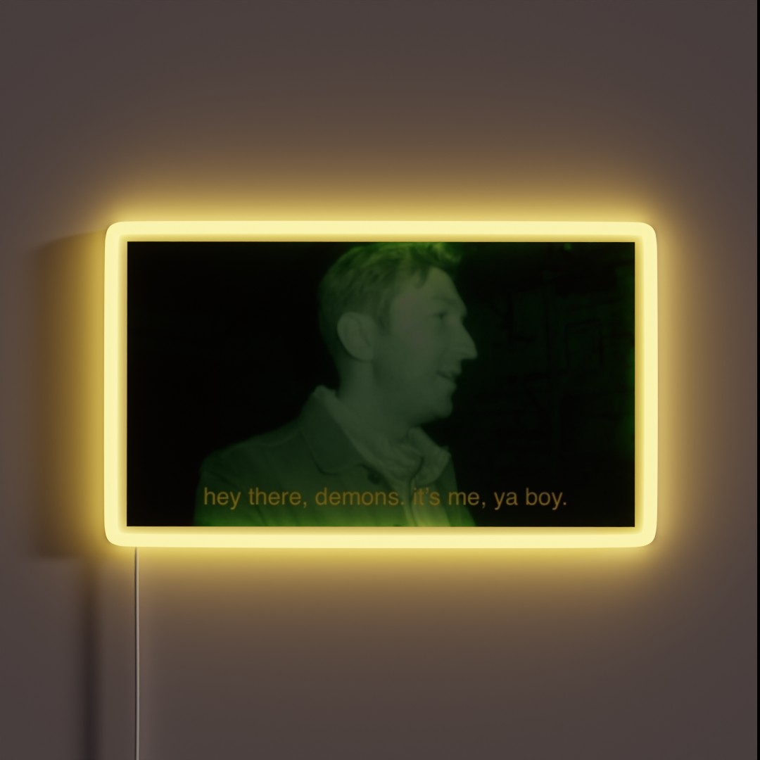 Ghost Hunting Meme RGB Neon Sign Ghost Hunting Meme RGB Neon Sign