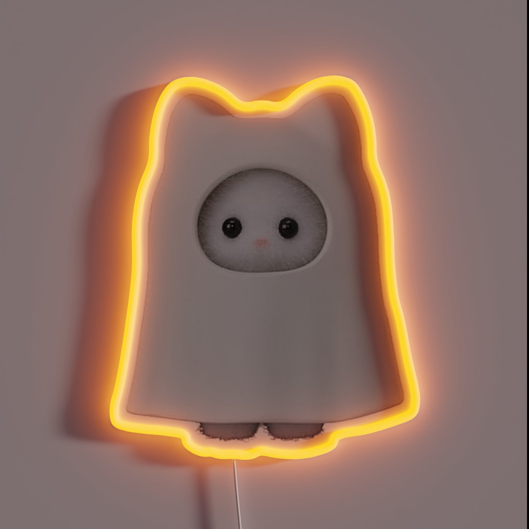 Ghost Kitten Critter RGB Neon Sign Ghost Kitten Critter RGB Neon Sign