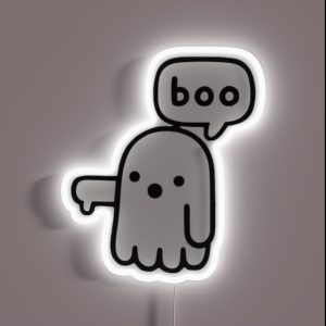 Ghost Of Disapproval RGB Neon Sign
