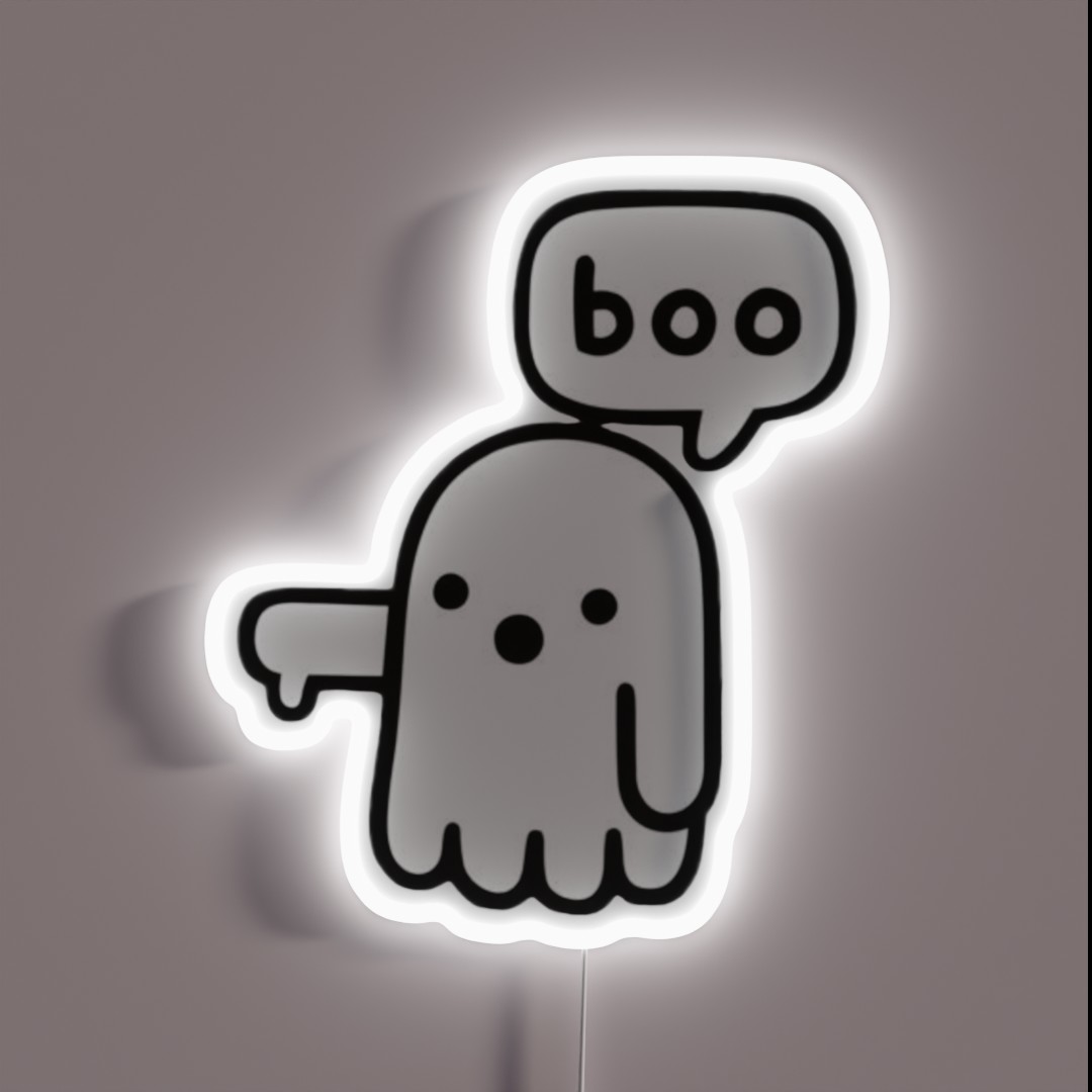 Ghost Of Disapproval RGB Neon Sign Ghost Of Disapproval RGB Neon Sign