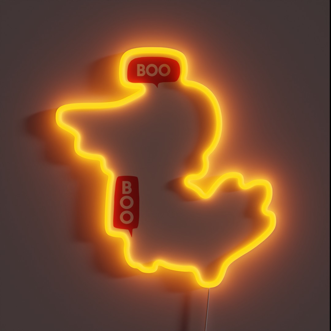 Ghost Of Disapproval RGB Neon Sign Ghost Of Disapproval RGB Neon Sign